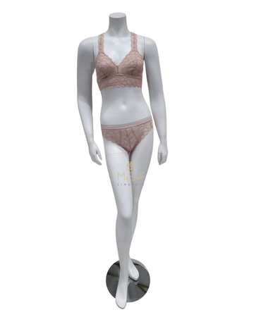 DKNY DK4522 + DK4944 Cameo Dark Superior Lace Bralette & Panty Set myselflingerie.com